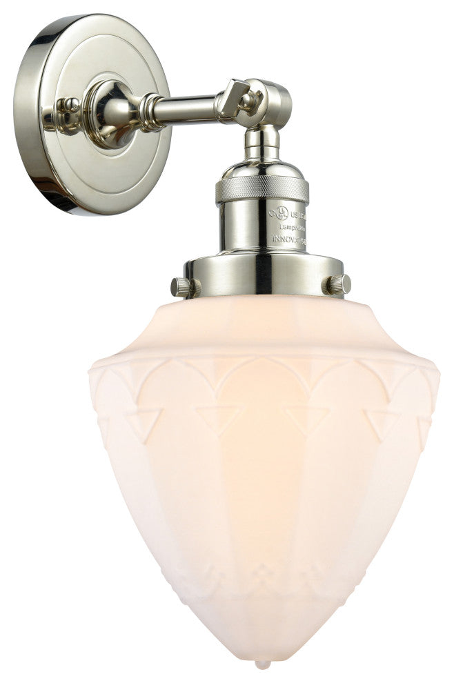 Innovations 203-PN-G661-7-LED 1 Light Sconce, Polished Nickel