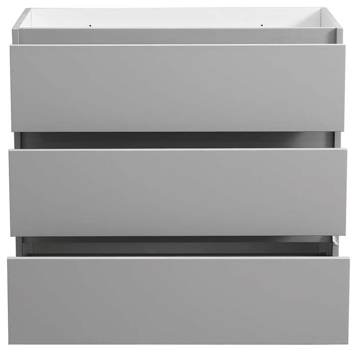 Fresca FCB9336GR Lazzaro 36" Gray Free Standing Modern Bathroom Cabinet
