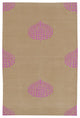 Rug N Carpet - Handmade Wool 5' 6'' x 3' 7'' Geometric Dhurrie Kilim Rug
