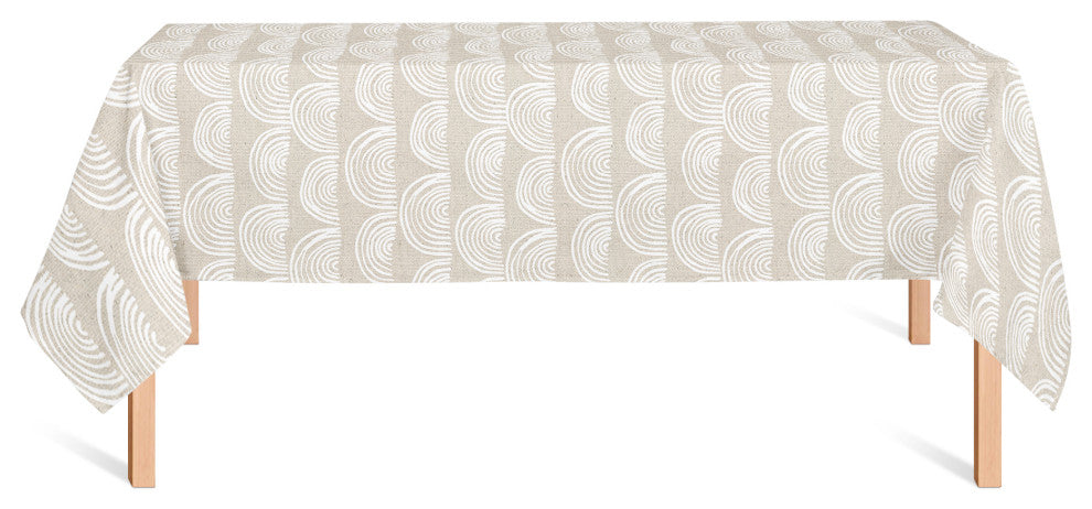 Half Moon Pattern 58x58 Tablecloth