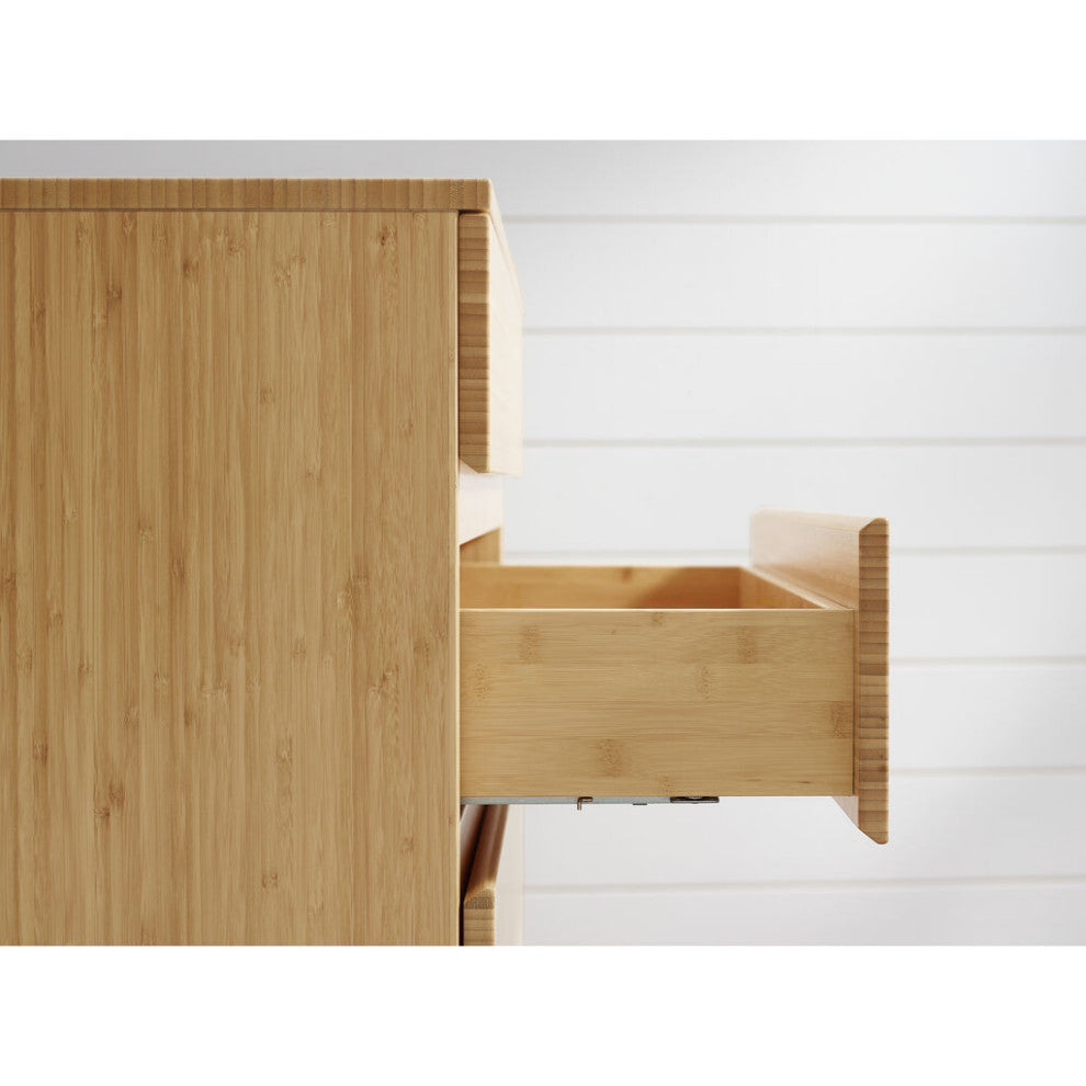 Greenington Monterey Solid Moso Bamboo 4 Drawer High Chest | Wheat