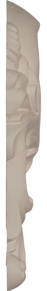 9 3/4"W x 5 1/4"H x 5/8"P Damon Leaf Onlay, Right