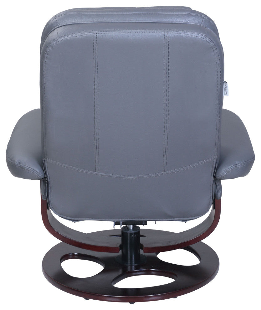 Jacque Pedestal Recliner / Ottoman, Marlene Gray