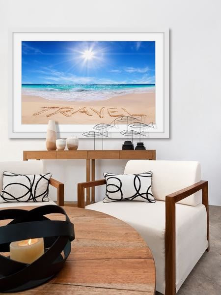 "Travel in the Sand" Framed Painting Print, 18"x12"