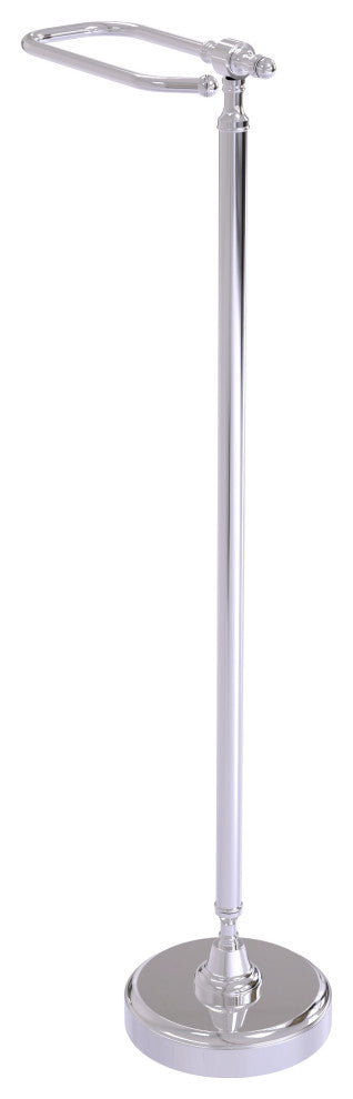 Retro Dot Free Standing Toilet Tissue Holder, Polished Chrome