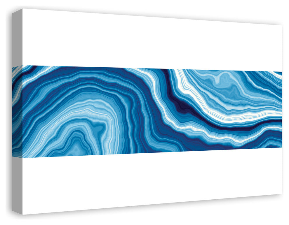 "Blue Geode Pattern" Canvas Wall Art, 20"x30"