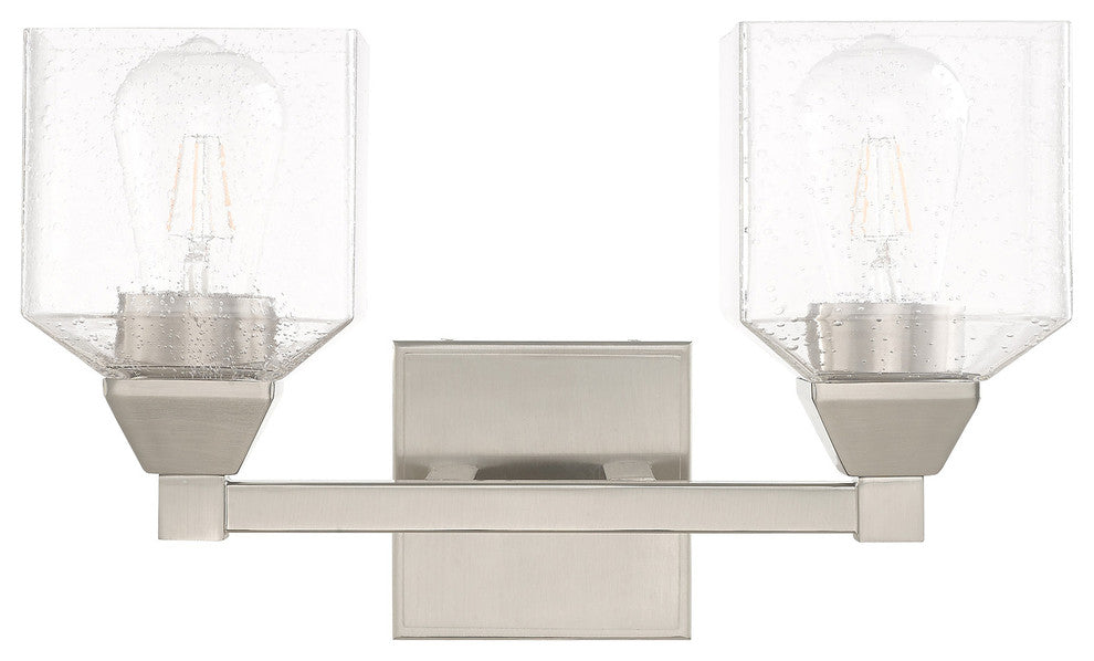 Livex Lighting Brushed Nickel 2-Light Bath Vanity