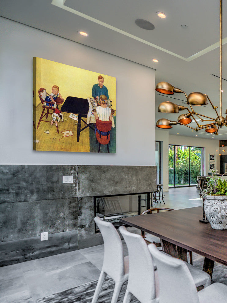 "Dinner for Two" Painting Print on Canvas by Jack Welch