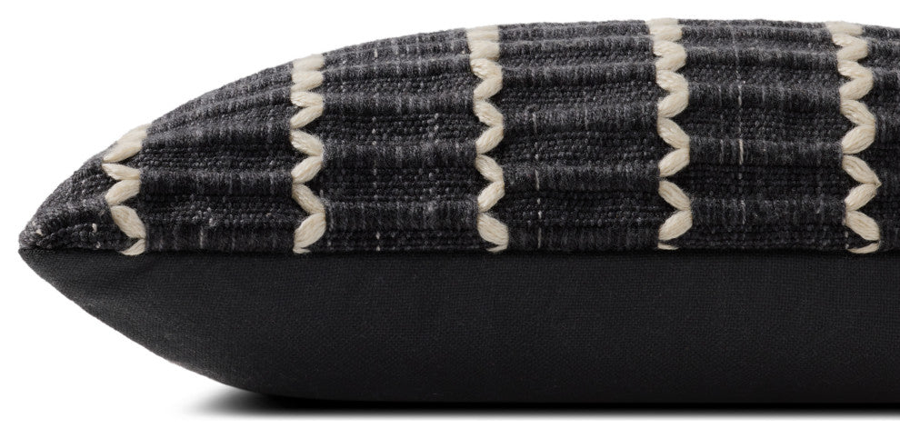 Loloi PLL0187 Black 12'' x 27'' Cover WithPoly