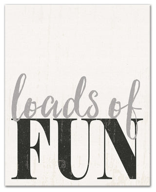 Loads of Fun Laundry Room Wall Art, 8x10, Canvas