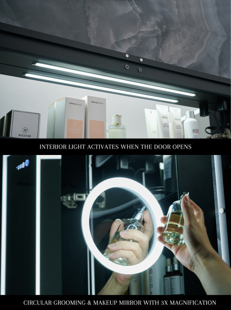 Pagani LED Mirror Cabinet, 48 Inch