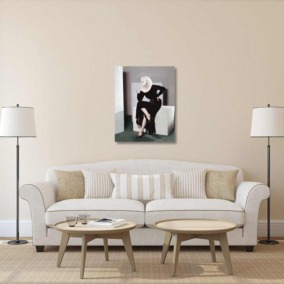 "Jean Harlow" Stretched Canvas Giclee by Hollywood Photo Archive, 32x40"