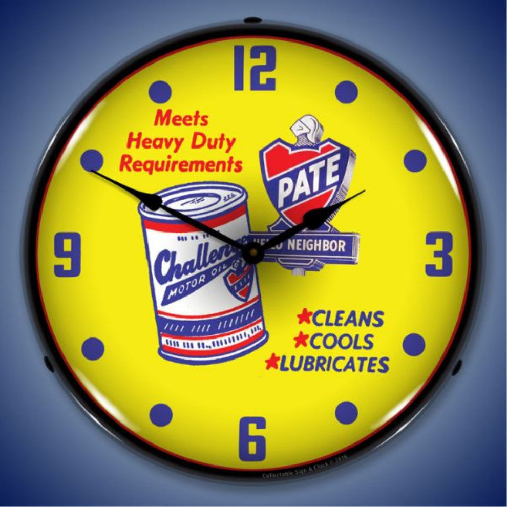 1611677 Pate Motor Oil Clock