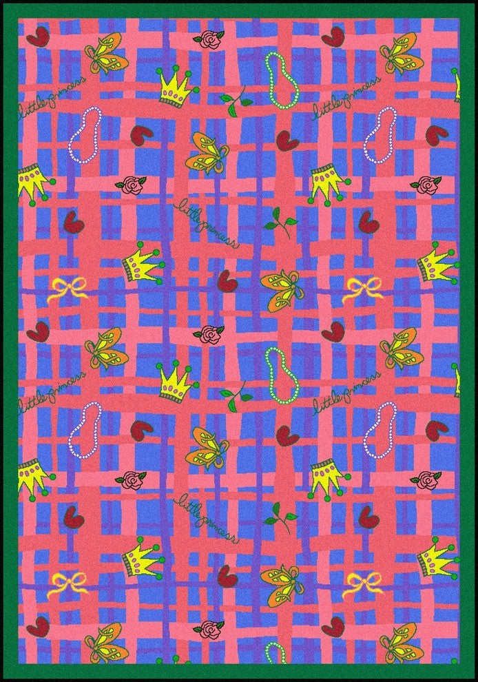 Playful Patterns Rug, My Little Princess, 5'4"x7'8", Blue