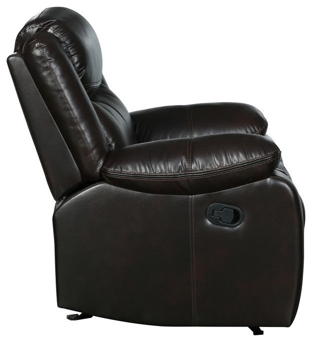 HomeRoots 42" Brown Reclining Chair