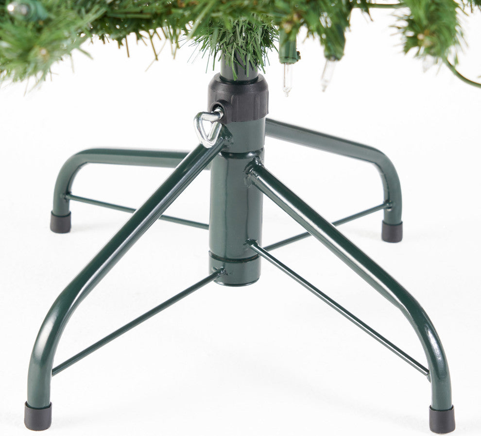 4.5' Noble Fir Artificial Christmas Tree, Pre-Lit Clear