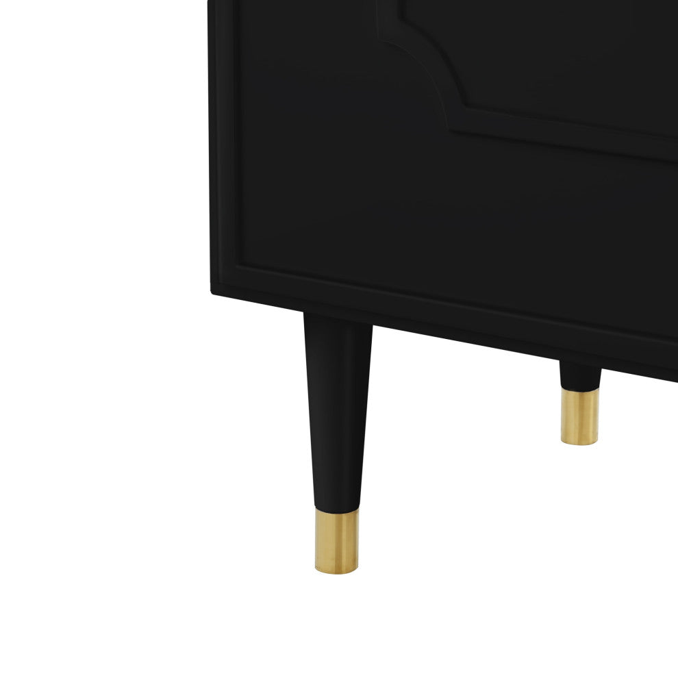 Nohea Sideboard, 2 Doors, Black