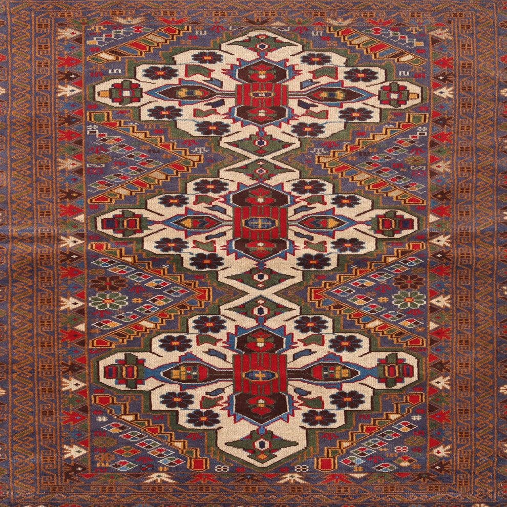 Ahgly Company Indoor Square Traditional Area Rugs, 7' Square