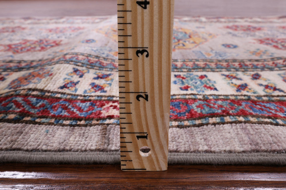 Runner Super Kazak Hand-Knotted Wool Rug 2' 10" X 10' 5" Q9820