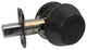 Round Door Knob, Black, Deadbolt