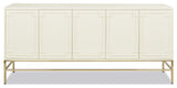 Gemini 79" Sideboard Storage Buffet, White Lacquer