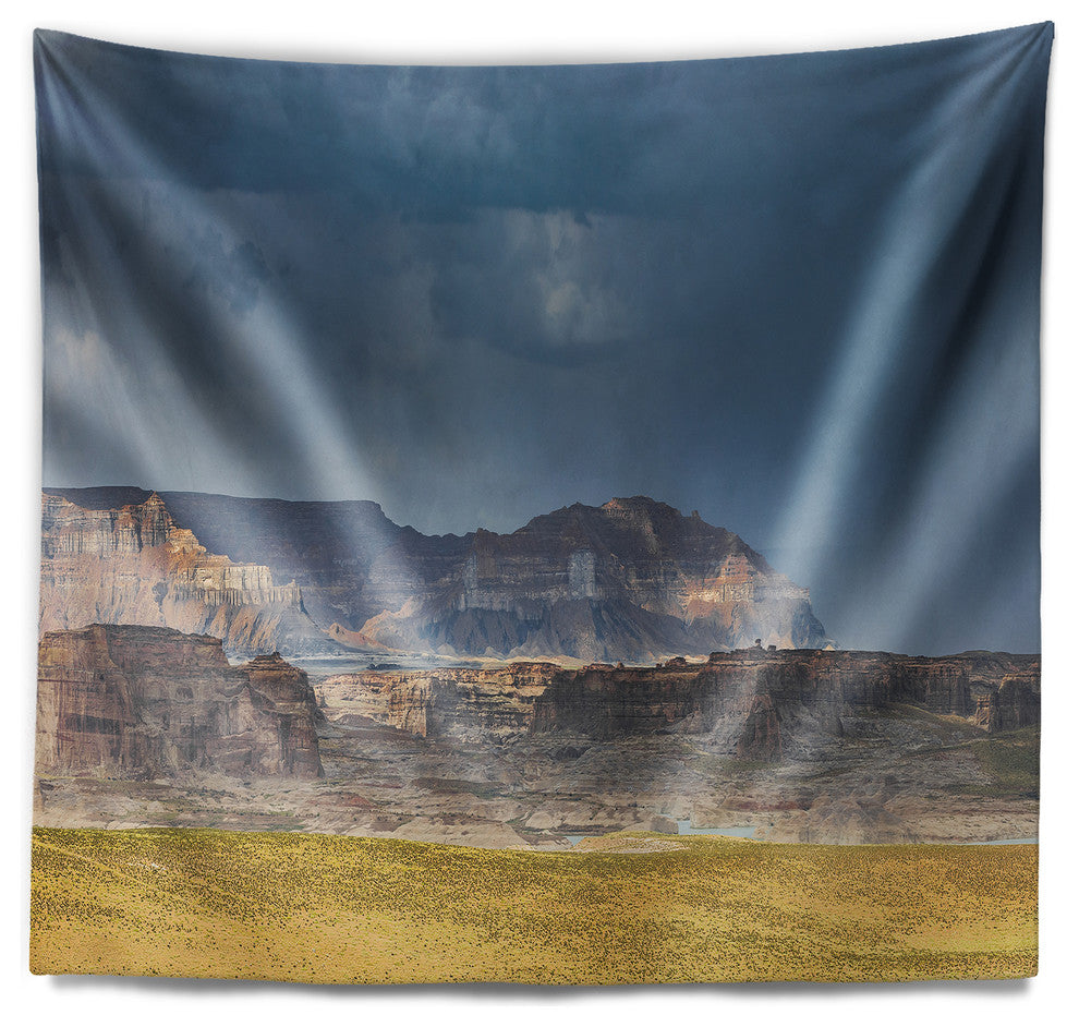 Lake Powell Panorama Landscape Wall Tapestry, 92"x78"