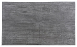 Raven Grey Mango Wood Dining Table With Gold Iron 60"