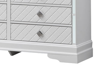 Verona 6-Drawer Dresser, White