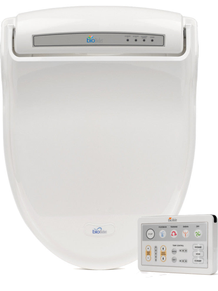 Bio Bidet BB-1000 Supreme Bidet Toilet Seat Elongated White With Remote