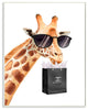 Stupell Industries Glam Fashion Giraffe Animal Painting, 10"x15", Wood Wall Art