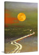 "Santa Sun Current" Print on Canvas, 16"x24"