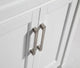 Vanity Set With Carrara Marble Top, 30", White, Led Touch-Switch Mirror