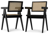 Regina Dining Armchair (Set of 2) in Black