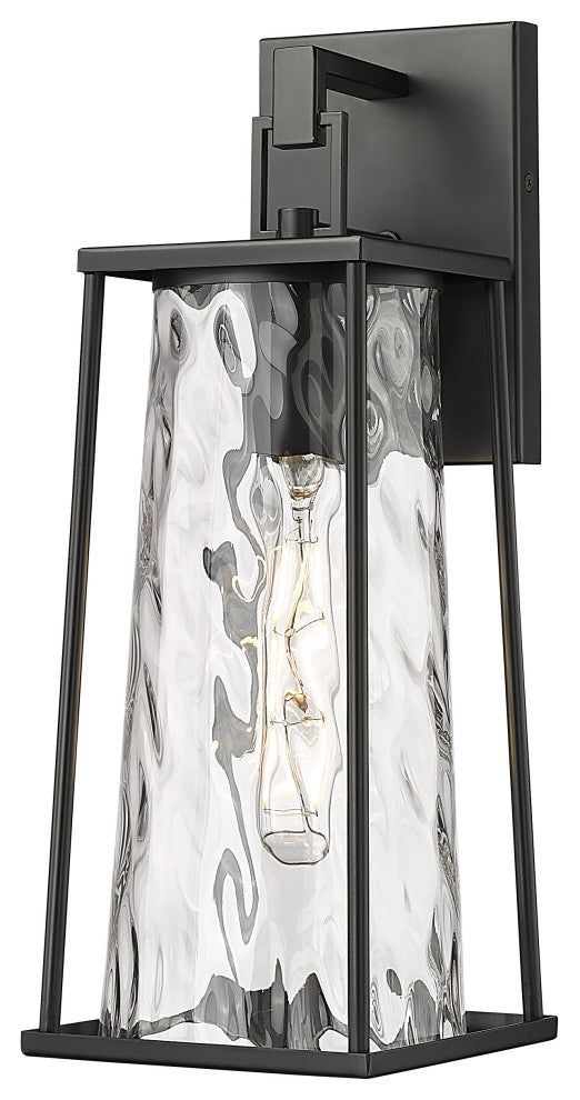 Dutton 1 Light 16" Tall Powder Coated Black Outdoor