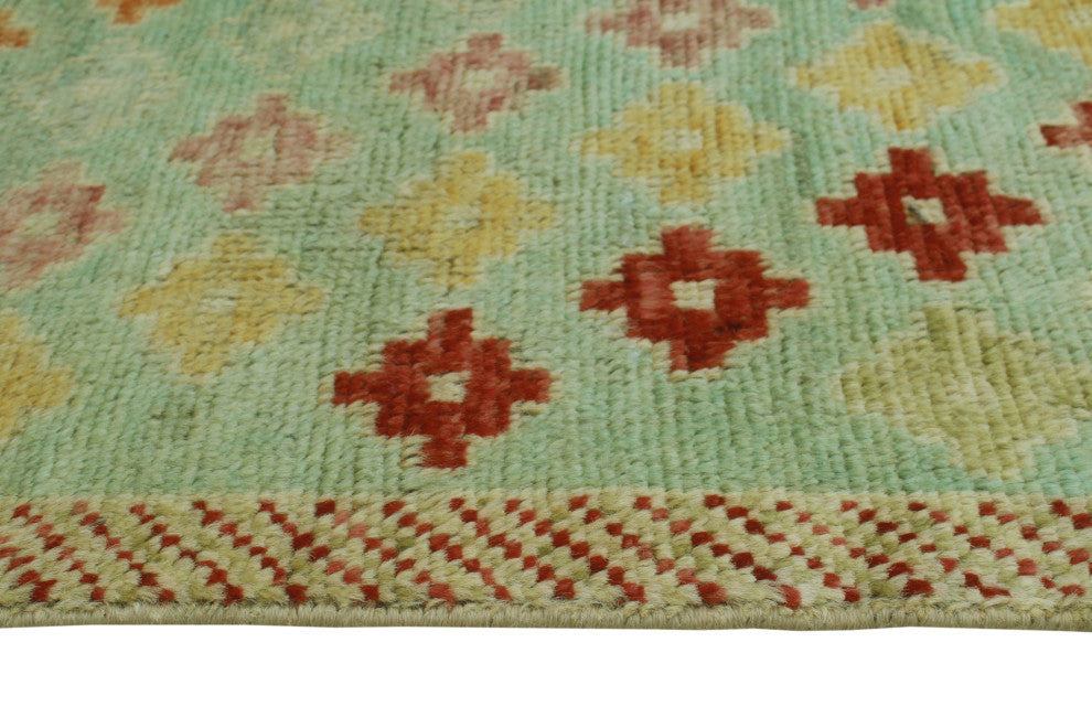 Balochi Beric Light Green/Gold Rug, 4'9x6'6