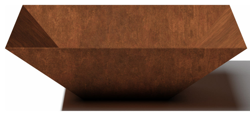 Metallic Series 32" Square Bowl Planter