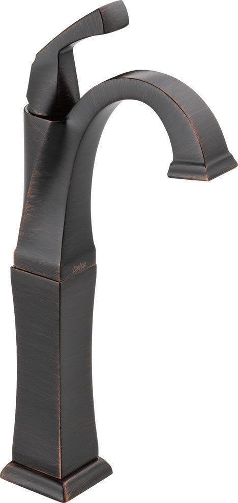 Delta Dryden Single Handle Vessel Bathroom Faucet, Venetian Bronze, 751-RB-DST
