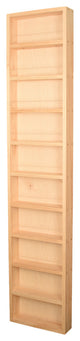 Citrus On the Wall Spice Rack 69"h x 14"w x 4.5"d, Unfinished