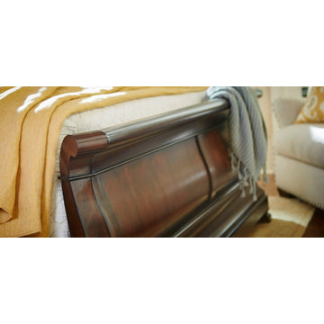 Louie P''s Sleigh Bed Complete, Cal King