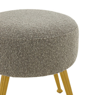 Safavieh Couture Anna Ottoman, Light Grey/Gold