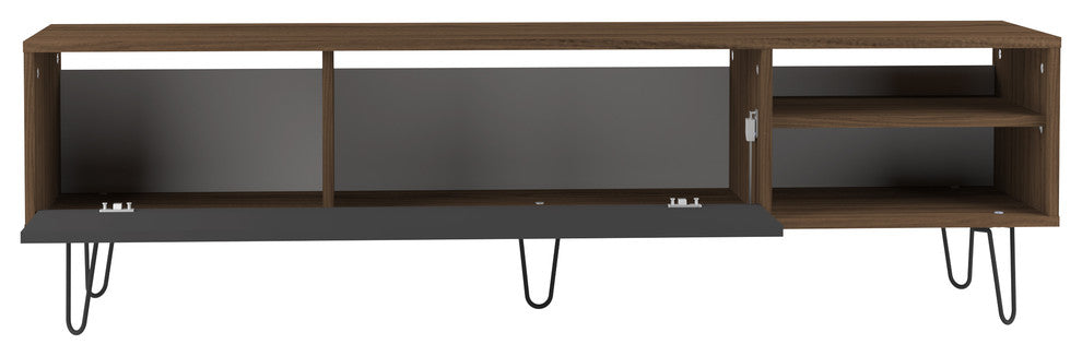 Symbiosis Aero TV Stand, Walnut/Gray