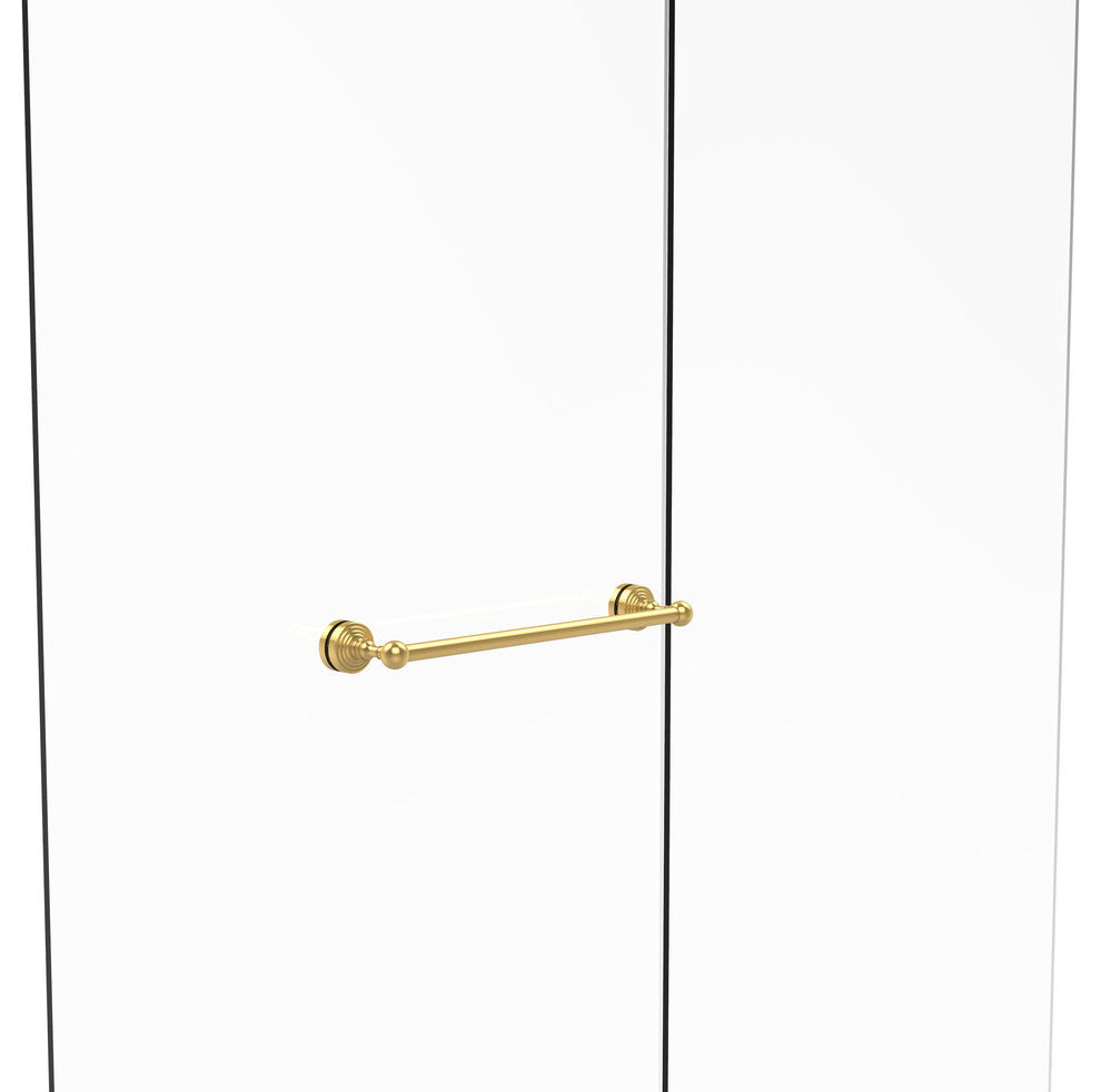 Waverly Place 18" Shower Door Towel Bar, Unlacquered Brass