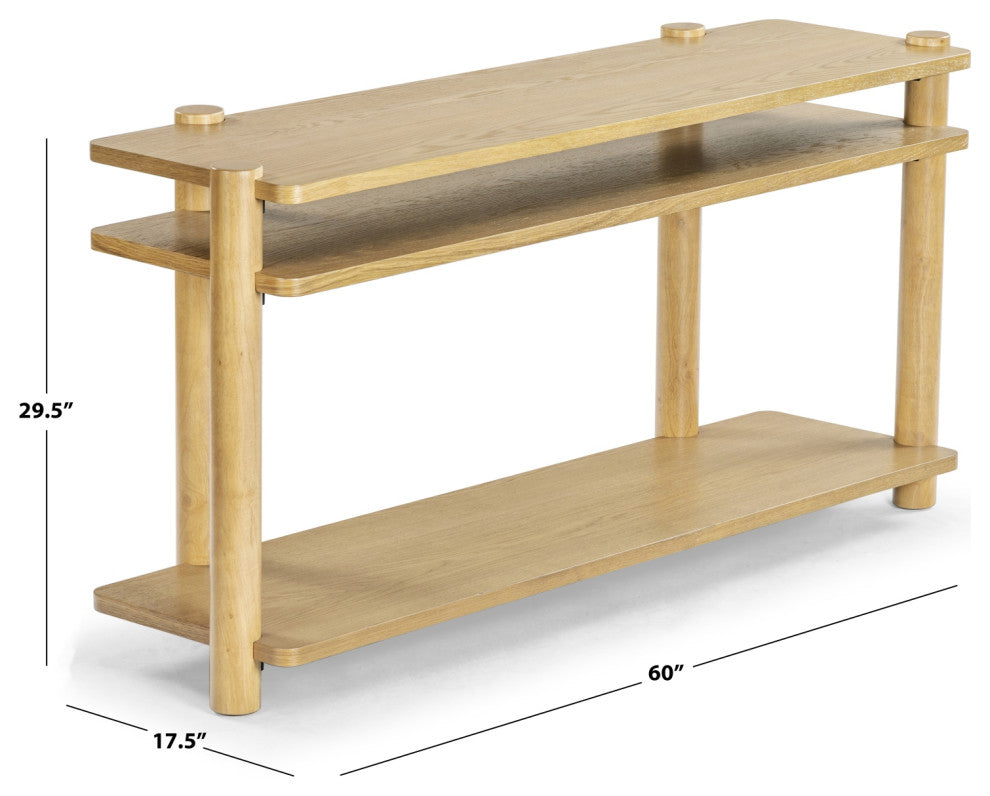 Safavieh Couture Edisyn Wood Console Table, Natural