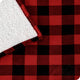 Fleece Sherpa Blanket, Buffalo Plaid Red/Black, King