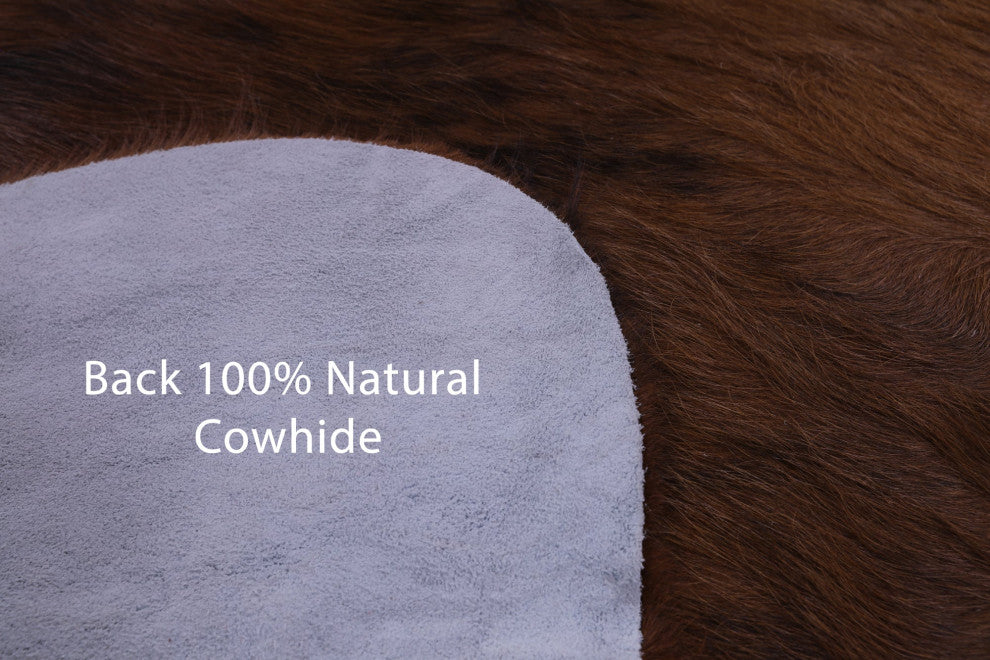 6' 10" X 6' 1" Natural Cowhide Rug C1805