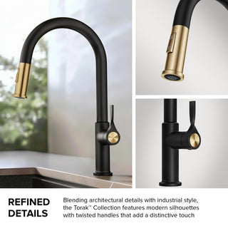 KRAUS Torak 2-Function Single Handle Pull Down Kitchen Faucet MB