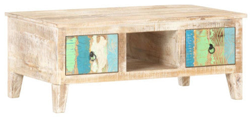 vidaXL Coffee Table End Table Living Room Side Sofa Table Solid Wood Acacia