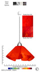 Jezebel Radiance Lily Large Track Light, Fiery Red