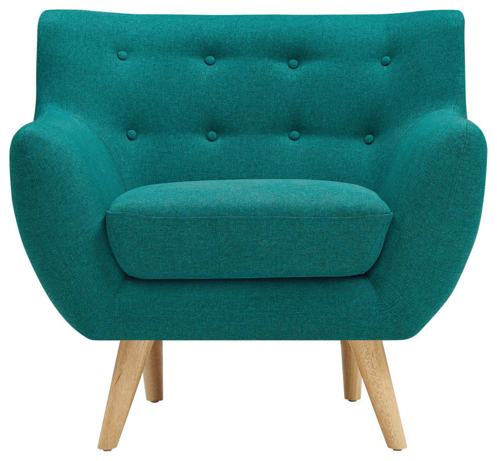 Modern Teal Remark Upholstered Armchair
