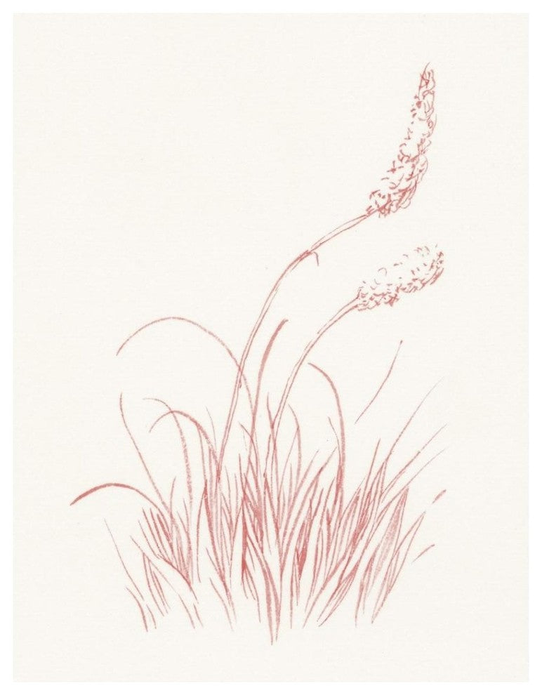 "Farm Nostalgia Flowers IV" Digital Paper Print by Danhui Nai, 32"x42"